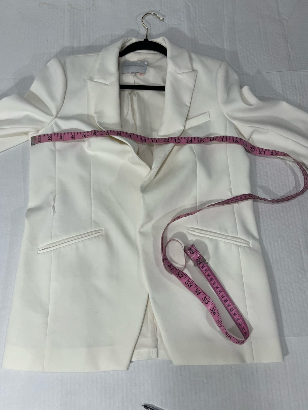 FAVORITE DAUGHTER OVERSIZED IVORY BLAZER - Picture 2 of 15